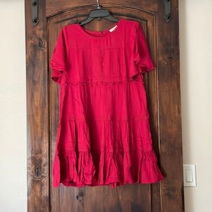 ODDY NWT red baby doll dress.  Super flattering.